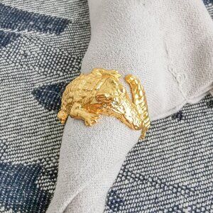 Julie Vos Gold #7 Ring - Alligator